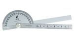 Picture of Shinwa 62890 Protractor No. 19 Silver φ90 Rod scale 10cm 2 rods