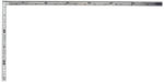 Picture of Shinwa 10014 Carpenter 2 Square Hard Chrome Finish Thick Corner 500 x 250mm