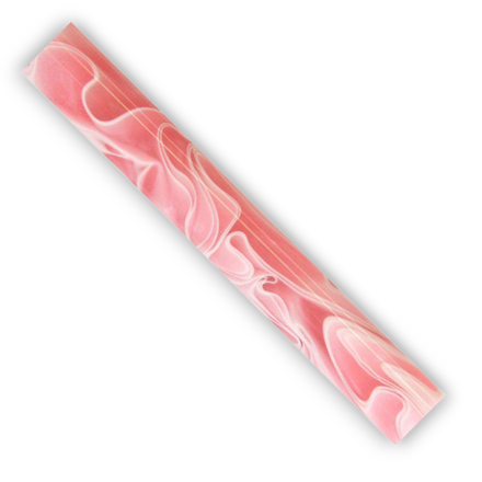 Picture of Charnwood Acrylic Pen Blank Pink with White Swirl - AR17
