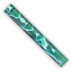 Picture of Charnwood Acrylic Pen Blank Dark Green with White Swirl - AR02