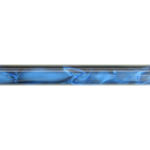 Picture of Charnwood Acrylic Pen Blank Indigo Blue with Black Swirl - AR16