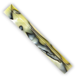 Picture of Charnwood Acrylic Pen Blank Yellow with Black Swirl - AR10