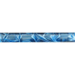 Picture of Charnwood Acrylic Pen Blank Dark Cyan with White Swirl - AR19