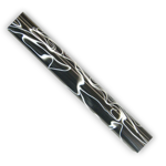 Picture of Charnwood Acrylic Pen Blank Black with White Swirl - AR18
