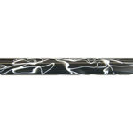 Picture of Charnwood Acrylic Pen Blank Black with White Swirl - AR18