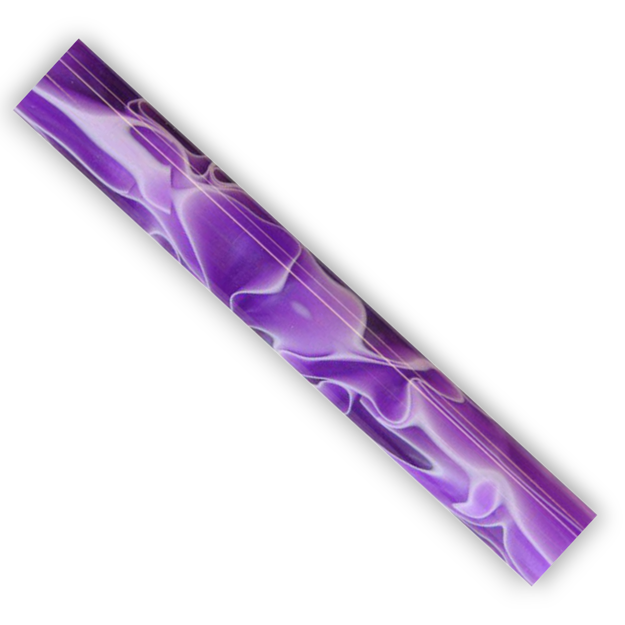 Picture of Charnwood Acrylic Pen Blank Dark Orchid with White Swirl - AR03