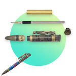 Picture of Bird Watcher Pencil Kit Woodpecker Lever - Antique Bronze BW1