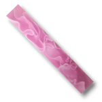 Picture of Acrylic Pen Blank Breast Cancer Pink with White Lines - AB21