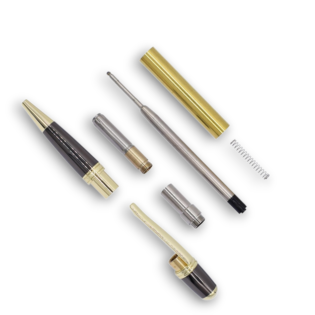 Picture of Charnwood Sienna Twist Pen Gold & Gun Metal - PENSGGM