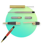 Picture of Charnwood Sienna Twist Pen Gold & Gun Metal - PENSGGM
