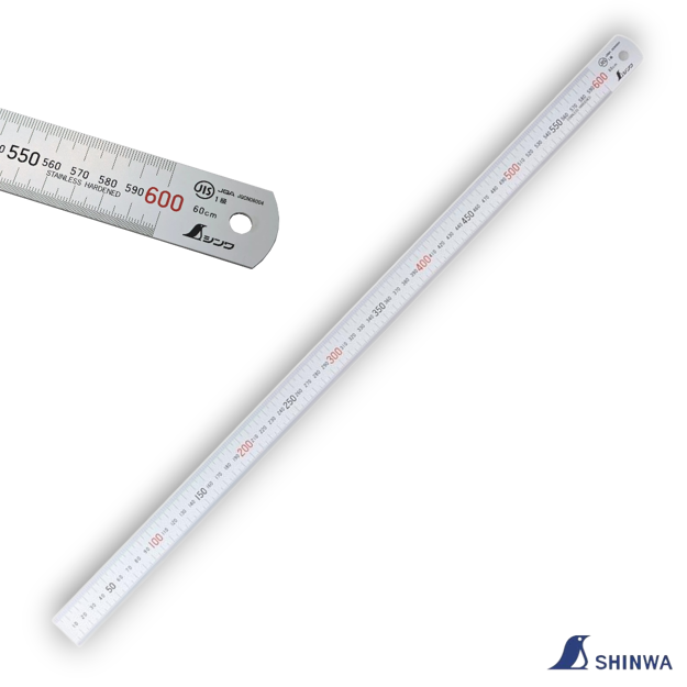 Picture of Shinwa 13021 Japanese 600mm Stainless Steel Rule