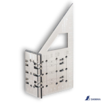 Picture of Shinwa Japanese Square Mitre Marking Saddle Layout Miter Rule 3D 45° 90° - 62115