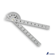 Picture of Shinwa Japanese Mini Protractor Rule Angle Finder Chrome Finish - 62995