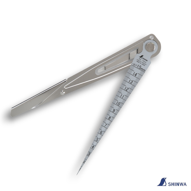 Picture of Shinwa 62603 Taper Gauge 1-15mm with Metal Case