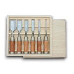 Picture of Kakuri Damascus Japanese Chisel Set 6 Piece Set