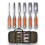 Picture of Kakuri Japanese Hybrid Style Chisel Set - 6 Piece Set D710287