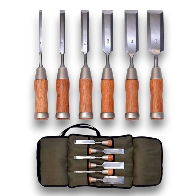 Picture of Kakuri Japanese Hybrid Style Chisel Set - 6 Piece Set D710287