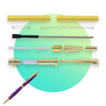 Picture of Tyzack Fancy Click Pen Kit 7mm – Gold FAN7G