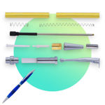 Picture of Tyzack Fancy Click Pen Kit 7mm – Chrome FAN7CHR