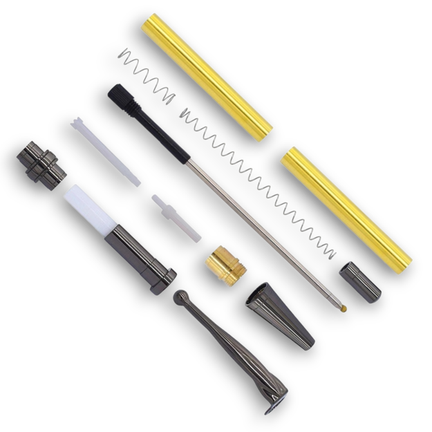 Picture of Tyzack Fancy Click Pen Kit 7mm – Gun Metal FAN7GM