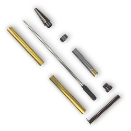 Picture of Charnwood 7mm Slimline Twist Pen Gun Metal - PEN7GM