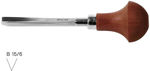 Picture of Pfeil Palm Carving V 45° Gouge Tool Sweep Linoleum & Block Cutter - B 15/6 mm