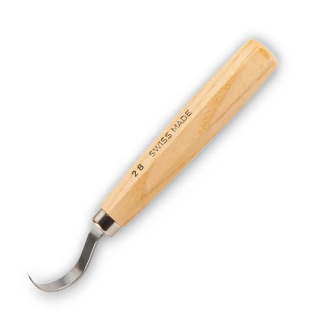 Picture of Pfeil 28 Small Round Spoon Carving Tool - Left Handed