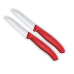 Picture of Victorinox Swiss Classic Straight Paring Knife 8cm Red Pack of 2 - 6.7401.2C1