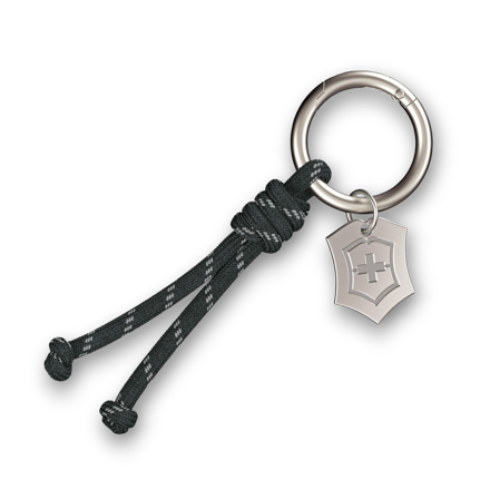 Picture of Victorinox Swiss Army Key Ring Paracord Lanyard Grey / Black - 4.1895.E