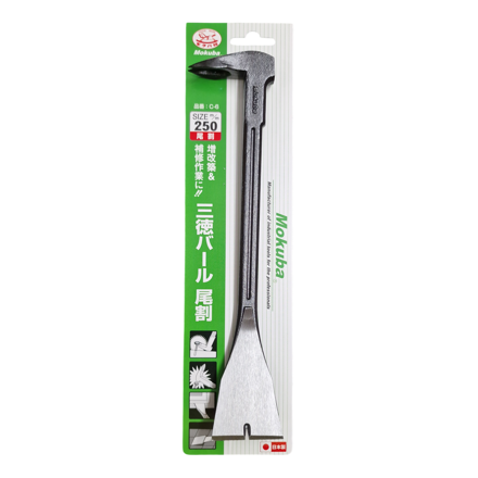 Picture of Mokuba C-6 Japanese 4 Function Nail Claw Pry Bar 250mm - NCC-6250