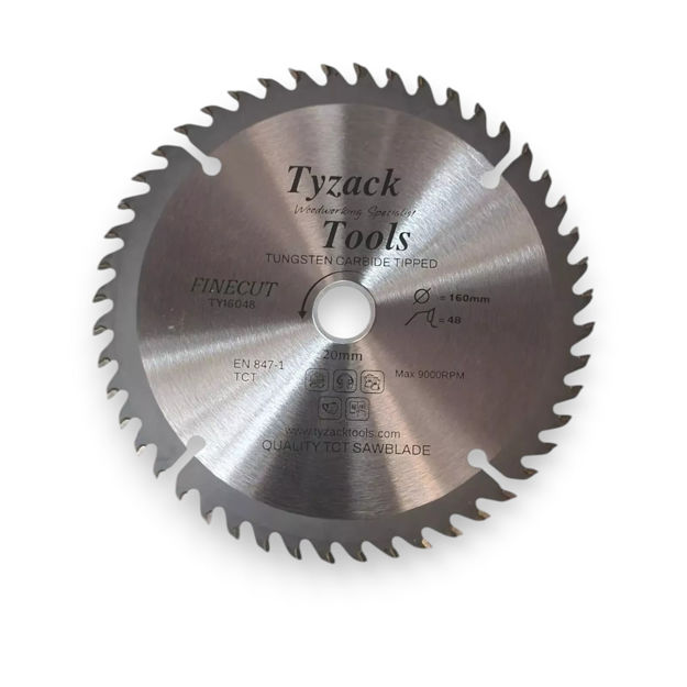 Picture of Tyzack Plunge Saw Wood Blade 160 mm x 48 Teeth x 20mm - CSB/16048