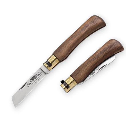 Picture of Old Bear Biltong Stainless American Walnut Folding Knife - 9367/19_LN