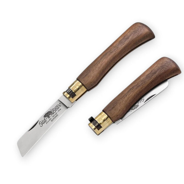 Picture of Old Bear Biltong Stainless American Walnut Folding Knife - 9367/19_LN
