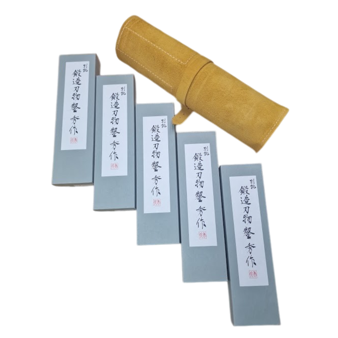 Shusaku Oire Japanese Chisel Set 5pc - White Paper Steel HRC62 ...