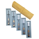 Picture of Shusaku 5pc Oire Japanese Chisel Set White Paper Steel HRC62