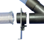 Picture of 100GQC Plastic Blast Gate 100mm (4″) with Quick Connect One Side