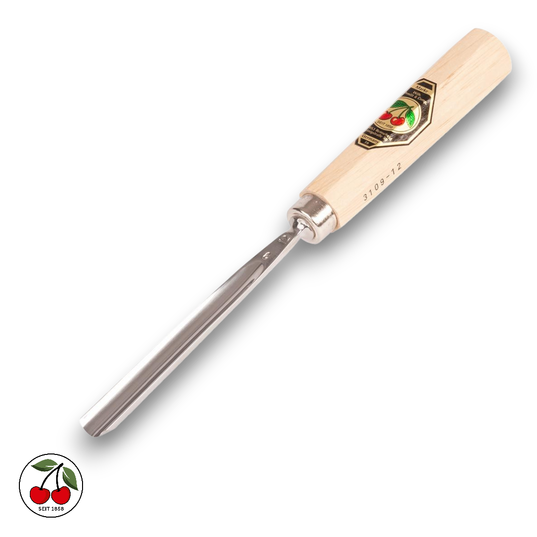 Two Cherries Kirschen Straight Gouge, #9 Sweep, 20mm - Tyzacktools