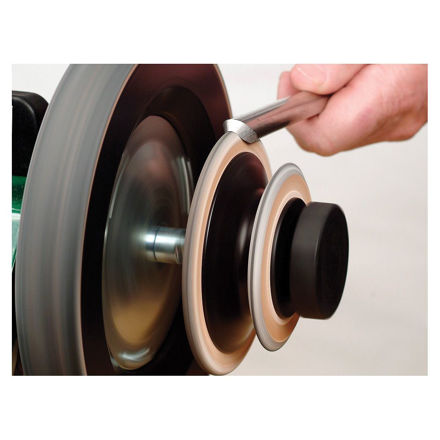 Tormek LA-120 Profiled Leather Honing Wheel.