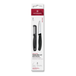 Victorinox Swiss Classic 2-Piece Paring Knife and Peeler Set in Black