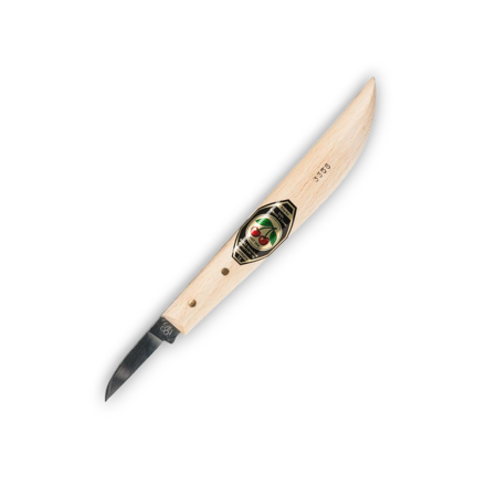 Kirschen Round Neck Chip Carving Knife with Straight Edge