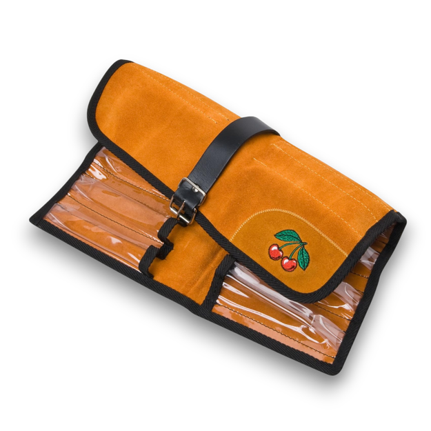 Kirschen Two Cherries 3570000 Velour Leather Tool Roll - 12 Pocket Organizer