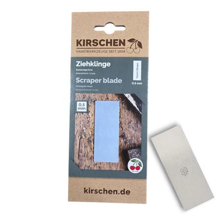 Picture of Two Cherries Kirschen 3800005 Fine Rectangular Cabinet Scraper - 0.5mm
