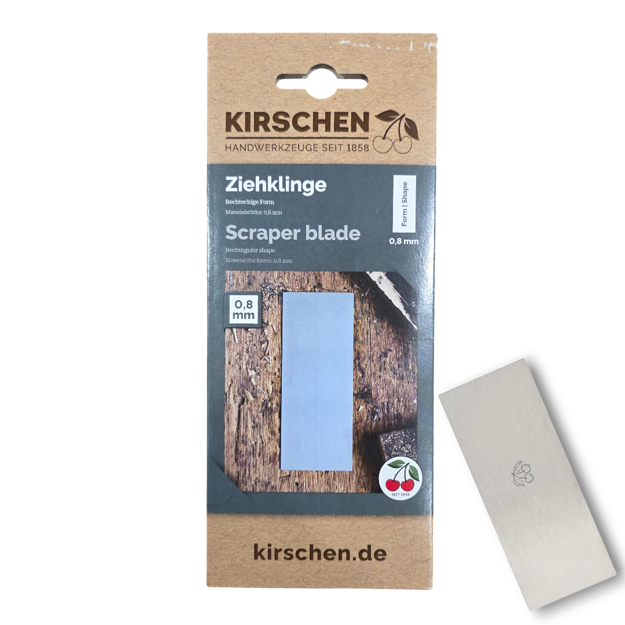 Picture of Two Cherries Kirschen 3800008 Rectangular Cabinet Scraper - 0.8mm