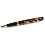 Venetian Twist Pen Kit in Gold finish, featuring a sleek design and twist mechanism, perfect for custom pen making and craft projects