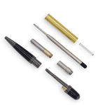 Venetian Twist Pen Kit in Gun Metal finish, featuring a sleek design and twist mechanism, perfect for custom pen making and craft projects