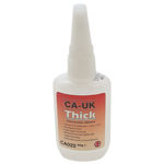 CA-UK CA022 Thick Cyanoacrylate Superglue 50g tube with high viscosity adhesive for strong bonding and gap filling