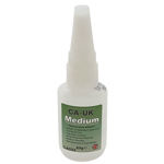 CA-UK CA023 Medium Viscosity Cyanoacrylate Superglue 20g bottle on white background
