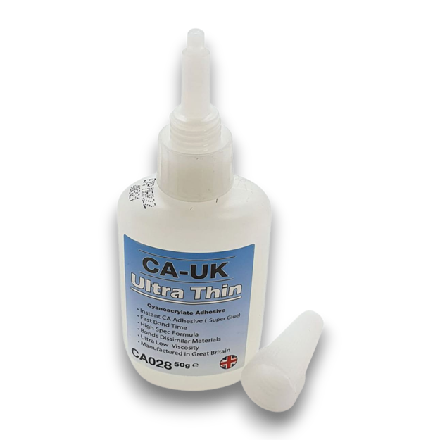 CA-UK CA028 Ultra Thin Wicking Grade Cyanoacrylate Superglue 50g bottle