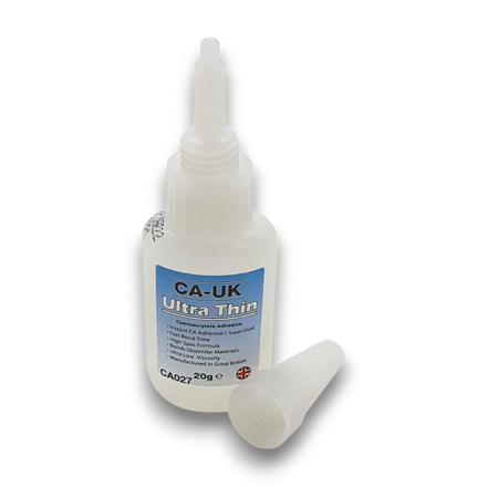 CA-UK CA027 Ultra Thin Wicking Grade Cyanoacrylate Superglue 20g bottle