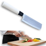 165mm Japanese traditional nakiri knife with flat blade for vegetable cutting